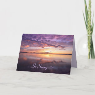EEN MAUVE SKY SYMPATHIEKAART BEDANKKAART