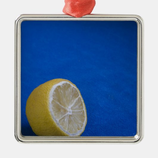 Een mediterrane Lemon Metalen Ornament (Voorkant)