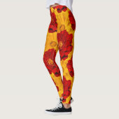 Een Medley van Rood- en Gele Grenzen Leggings (Links)