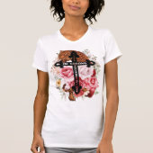 Een meedogenloze tijger is een sterk en moedig Shi T-shirt (Voorkant)