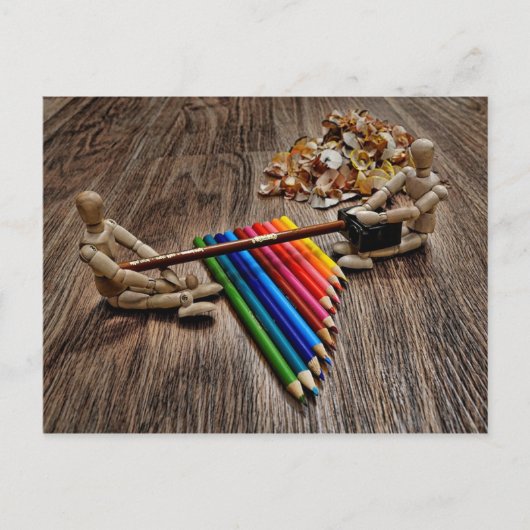 Één meer en wij gaan greep wat koffie briefkaart (Voorkant)