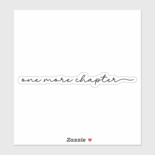 Eén meer hoofdstuk sticker (Vel)