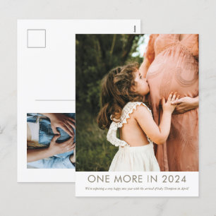 Een meer in 2024 Zwangerschapsaankondiging Briefka Feestdagenkaart