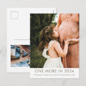 Een meer in 2024 Zwangerschapsaankondiging Briefka Feestdagenkaart (Voorkant / Achterkant)