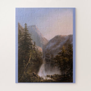 Een meer in de bergen (19e eeuw) legpuzzel