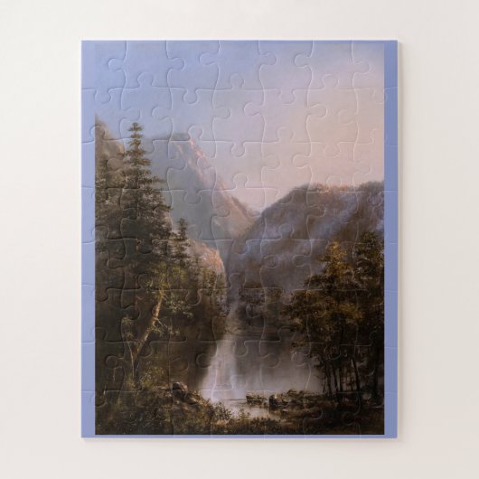Een meer in de bergen (19e eeuw) legpuzzel (Verticaal)