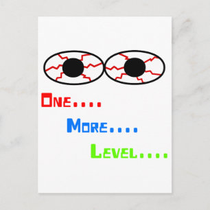 Één… Meer… Niveau… - Bloeddoorlopen Ogen Briefkaart