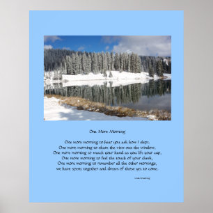 Één meer Poster van de Poëzie van de Ochtend