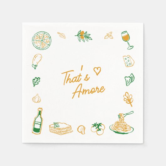 Een meer rustiek Italiaans Vrijgezellenfeest Servet (Voorkant)