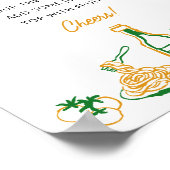 Een meer rustieke Italiaanse Mimosa bar Poster (Hoek)