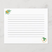 Een meer rustieke Kaart van Italiaans recept (Achterkant)