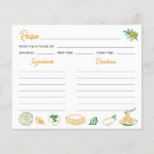 Een meer rustieke Kaart van Italiaans recept (Voorkant)