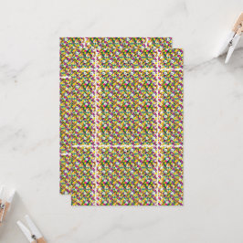 een meerkleurige achtergrond met vierkanten en sti kaart