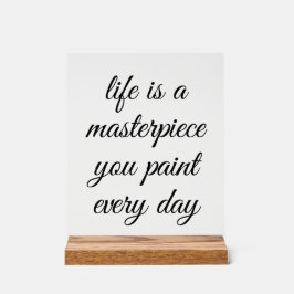 Een meesterwerk acryl teken acryl bord