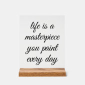 Een meesterwerk acryl teken bord (Voorkant)