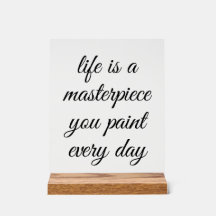 Een meesterwerk acryl teken