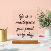 Een meesterwerk acryl teken bord (Huwelijk)