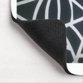 Een meesterwerk van Natuur: een spinnenweb. Muismat (Hoek)