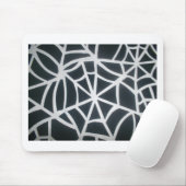 Een meesterwerk van Natuur: een spinnenweb. Muismat (Met muis)