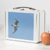 Een meeuw op lunchboxen   (In situ)