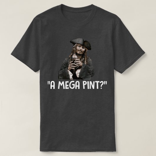 een Mega Pint Mega Pint Wijn T T-shirt (Design voorkant)