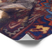 Een meisje Aslapen door Johannes Vermeer Poster (Hoek)