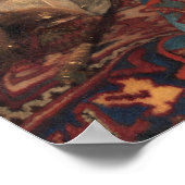 Een meisje Aslapen door Johannes Vermeer - poster (Hoek)