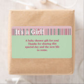 Een meisje, Baby shower Favor Labels (Insitu)
