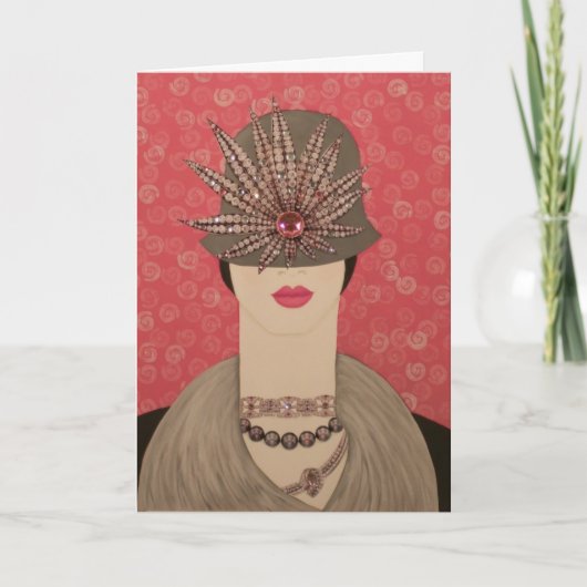 Een meisje BF: Verbluffend origineel schilderen Kaart (Voorkant)