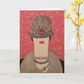 Een meisje BF: Verbluffend origineel schilderen Kaart (Gele Bloem)