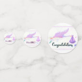 een meisje confetti (Achterkanten)