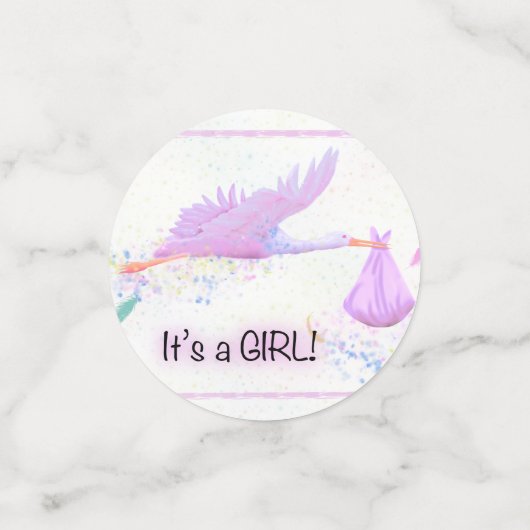 een meisje confetti (Kleine voorkant)