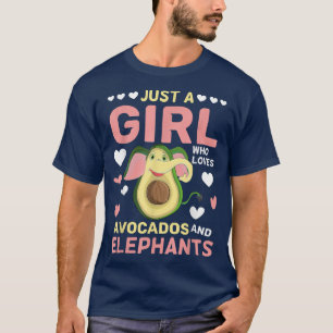Een meisje dat alleen maar van Avocados houdt en e T-shirt