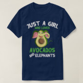 Een meisje dat alleen van Avocados houdt en T-shirt (Design voorkant)