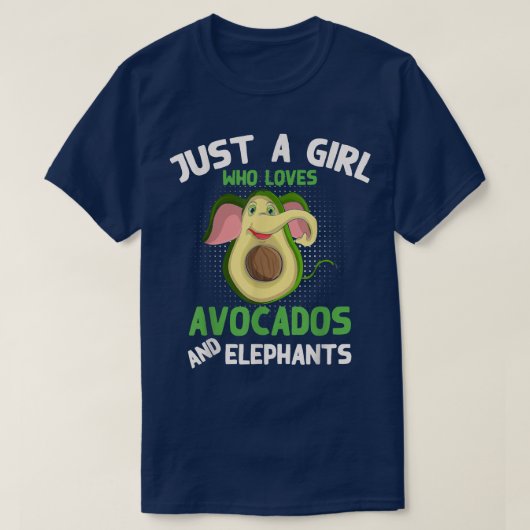 Een meisje dat alleen van Avocados houdt en T-shirt (Design voorkant)