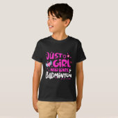 Een meisje dat dol is op Dominton T-shirt (Voorkant volledig)