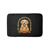 Een meisje dat dol is op Golden Retrievers Badmat (Voorkant)