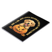Een meisje dat dol is op Golden Retrievers Notitieboek (Linkerzijde)