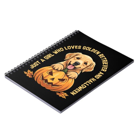 Een meisje dat dol is op Golden Retrievers Notitieboek (Linkerzijde)