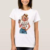 Een meisje dat dol is op Halloween T-shirt (Voorkant)