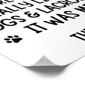 Een meisje dat echt van honden en lacrosse hield. poster (Hoek)