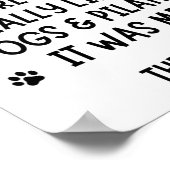 Een meisje dat echt van honden en pilaten hield. poster (Hoek)