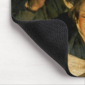 Een meisje dat een brief leest muismat (Hoek)