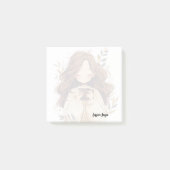 Een meisje dat een koffieliefhebber Drink Post-it® Notes (Voorkant)