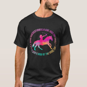 Een meisje dat een paard en een buik kan afhandele t-shirt