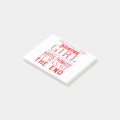 Een meisje dat graag een ziekenhuisapotheker is post-it® notes (Schuin)