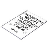 Een meisje dat Hockey en konijnen echt leuk vond. Notitieboek (Linkerzijde)