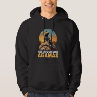 Een meisje dat houdt van Agamas houdt van Agama Hoodie