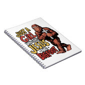 Een meisje dat houdt van Jezus en Bigfoot Sasquatc Notitieboek (Rechterzijde)