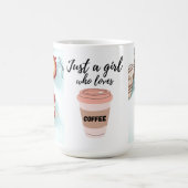 Een meisje dat houdt van koffie Vaderdag Mok (Center)